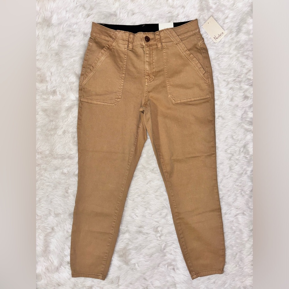 Nurture By Westbound Khaki Tan Ankle Pants Size 8 Short NWT